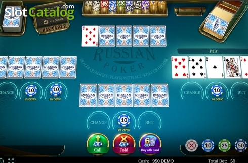 Οθόνη4. Russian Poker (Evoplay Entertainment) Κουλοχέρης