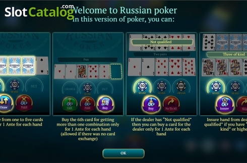 Οθόνη2. Russian Poker (Evoplay Entertainment) Κουλοχέρης