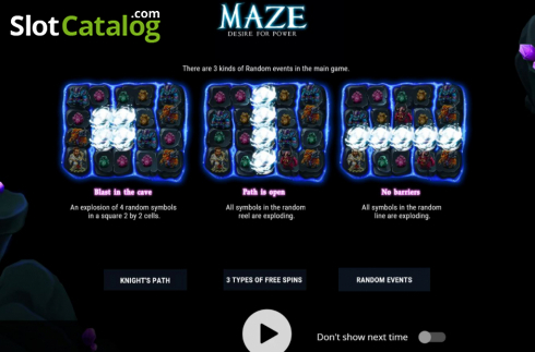 Οθόνη2. Maze: Desire For Power Κουλοχέρης