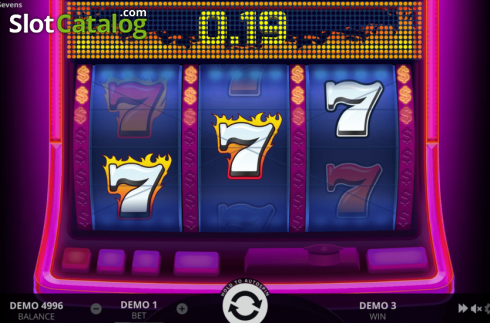 Οθόνη4. Hot Triple Sevens (Evoplay Entertainment) Κουλοχέρης
