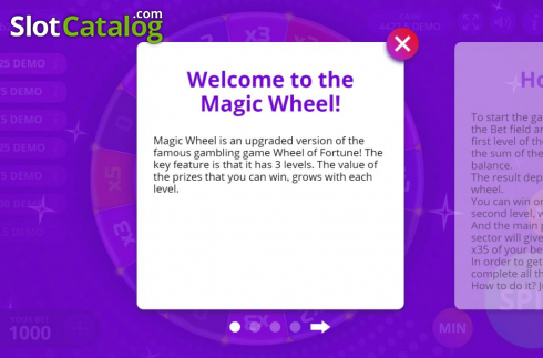 Οθόνη5. Magic Wheel (Evoplay) Κουλοχέρης