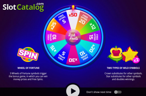 Οθόνη2. Rich Reels Κουλοχέρης