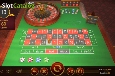 Οθόνη5. American Roulette 3D (Evoplay) Κουλοχέρης