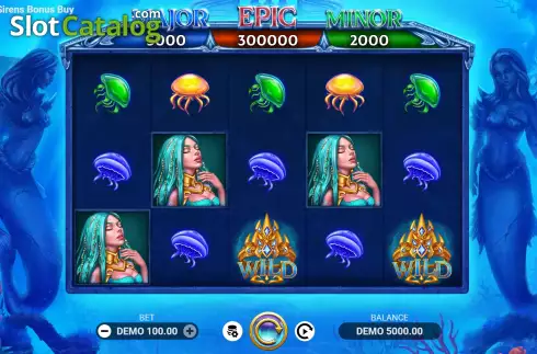 Οθόνη2. Gold of Sirens Bonus Buy Κουλοχέρης