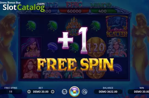 Οθόνη7. Gold of Sirens Bonus Buy Κουλοχέρης