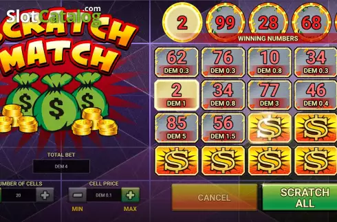 Οθόνη3. Scratch Match Κουλοχέρης