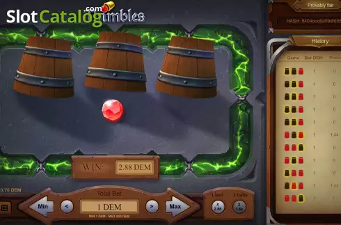 Οθόνη5. Thimbles (Evoplay) Κουλοχέρης