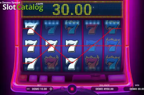 Οθόνη4. Hot Triple Sevens Special Κουλοχέρης