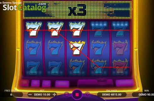 Οθόνη7. Hot Triple Sevens Special Κουλοχέρης