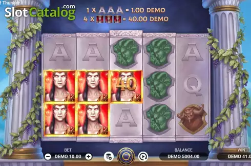 Οθόνη5. Temple of Thunder Κουλοχέρης 