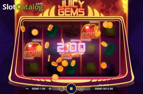 Οθόνη4. Juicy Gems Κουλοχέρης