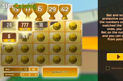 Οθόνη2. Football Scratch (Evoplay) Κουλοχέρης