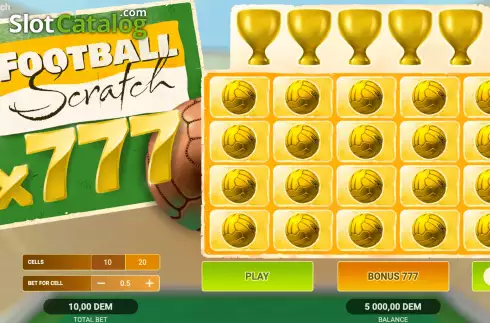Οθόνη3. Football Scratch (Evoplay) Κουλοχέρης