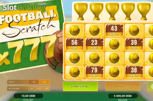Οθόνη4. Football Scratch (Evoplay) Κουλοχέρης