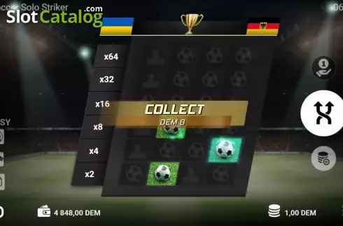 Οθόνη7. Soccer Solo Striker Κουλοχέρης
