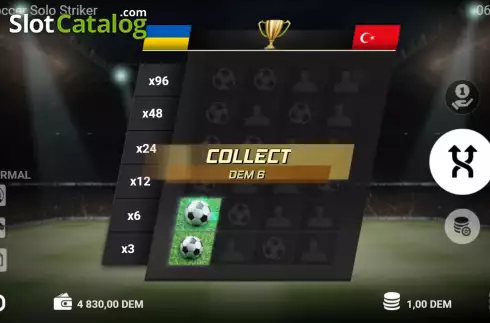 Οθόνη8. Soccer Solo Striker Κουλοχέρης