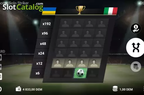 Οθόνη9. Soccer Solo Striker Κουλοχέρης