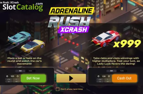 Οθόνη2. Adrenaline Rush: XCrash Κουλοχέρης