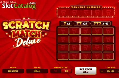 Οθόνη2. Scratch Match Deluxe Κουλοχέρης