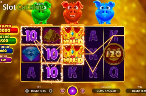 Οθόνη3. Piggy Bank: 3 Pots Bonanza Κουλοχέρης 