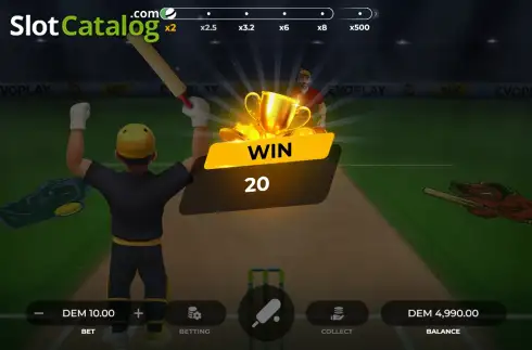 Οθόνη3. Cricket Duel Κουλοχέρης