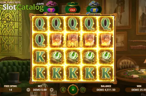 Οθόνη3. Patrick's Club: Three Pots Κουλοχέρης 