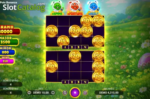 Οθόνη3. 3 Bunny Pots Bonanza Κουλοχέρης