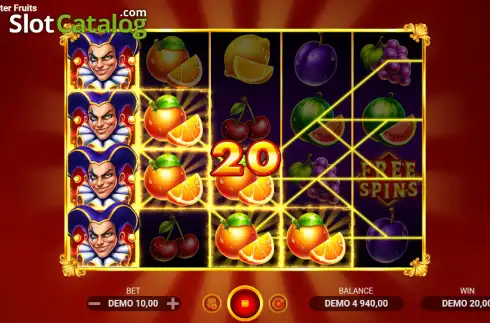 Οθόνη3. Jackmaster Fruits Κουλοχέρης