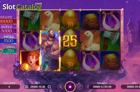 Οθόνη3. Beanstalk Magic Treasures Κουλοχέρης 
