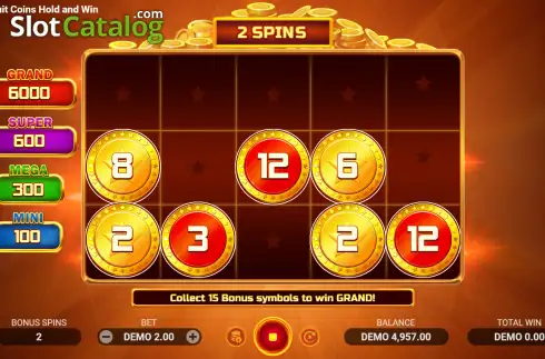 Οθόνη3. Juicy Fruit Coins Hold and Win Κουλοχέρης