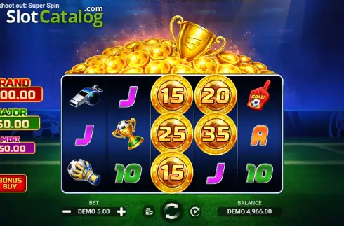 Οθόνη2. Penalty Shoot Out: Super Spin Κουλοχέρης