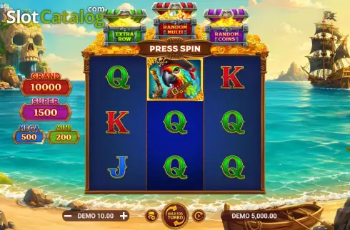 Οθόνη2. Pirate Coins: 3 Chests Κουλοχέρης