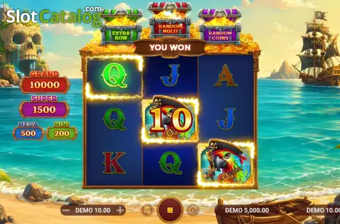 Οθόνη3. Pirate Coins: 3 Chests Κουλοχέρης