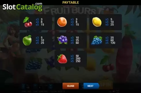 Οθόνη6. Fruitburst Κουλοχέρης