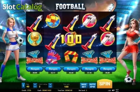 Οθόνη3. Football (Evoplay) Κουλοχέρης 