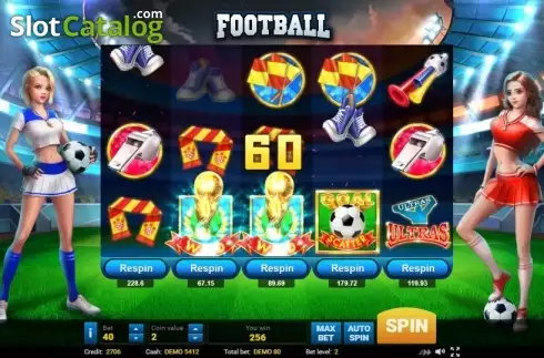 Οθόνη4. Football (Evoplay) Κουλοχέρης 