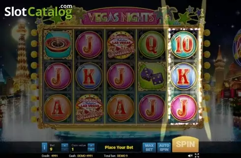 Οθόνη6. Vegas Nights (Evoplay) Κουλοχέρης