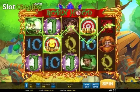 Οθόνη4. Robin Hood (Evoplay) Κουλοχέρης