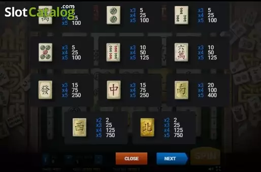 Οθόνη5. Lucky Mahjong Box Κουλοχέρης