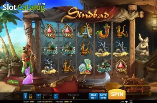 Οθόνη2. Sindbad (Evoplay) Κουλοχέρης 