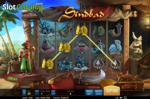 Οθόνη3. Sindbad (Evoplay) Κουλοχέρης 