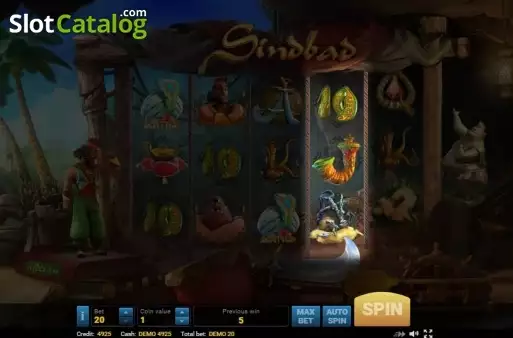 Οθόνη5. Sindbad (Evoplay) Κουλοχέρης 
