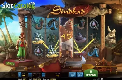 Οθόνη6. Sindbad (Evoplay) Κουλοχέρης 