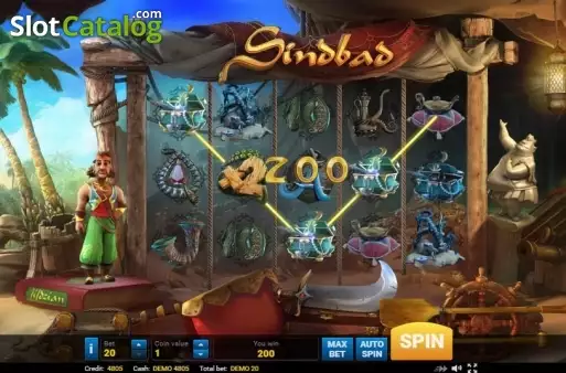 Οθόνη7. Sindbad (Evoplay) Κουλοχέρης 