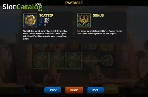Οθόνη6. Legends of Ra Κουλοχέρης