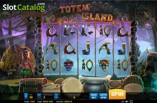 Οθόνη2. Totem Island Κουλοχέρης