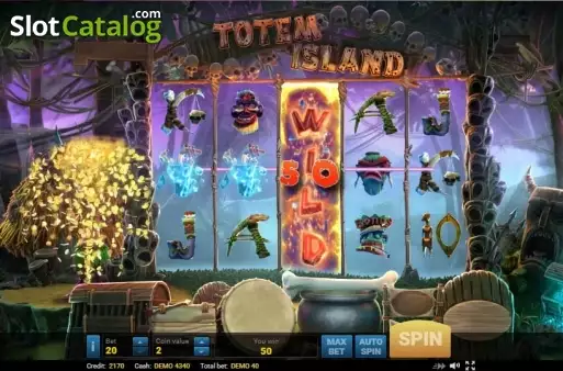 Οθόνη4. Totem Island Κουλοχέρης
