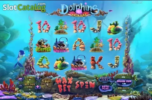Οθόνη2. Dolphins Treasure Κουλοχέρης 