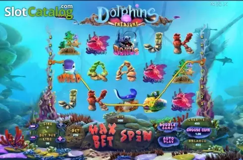 Οθόνη4. Dolphins Treasure Κουλοχέρης 