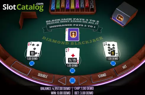 Οθόνη5. Diamond Blackjack Κουλοχέρης